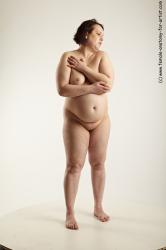 Nude Woman White Standing poses - ALL Pregnant short brown Standing poses - simple Pinup